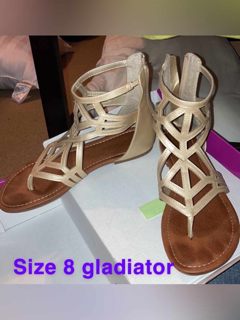Gladiator style sandles. Sz 8